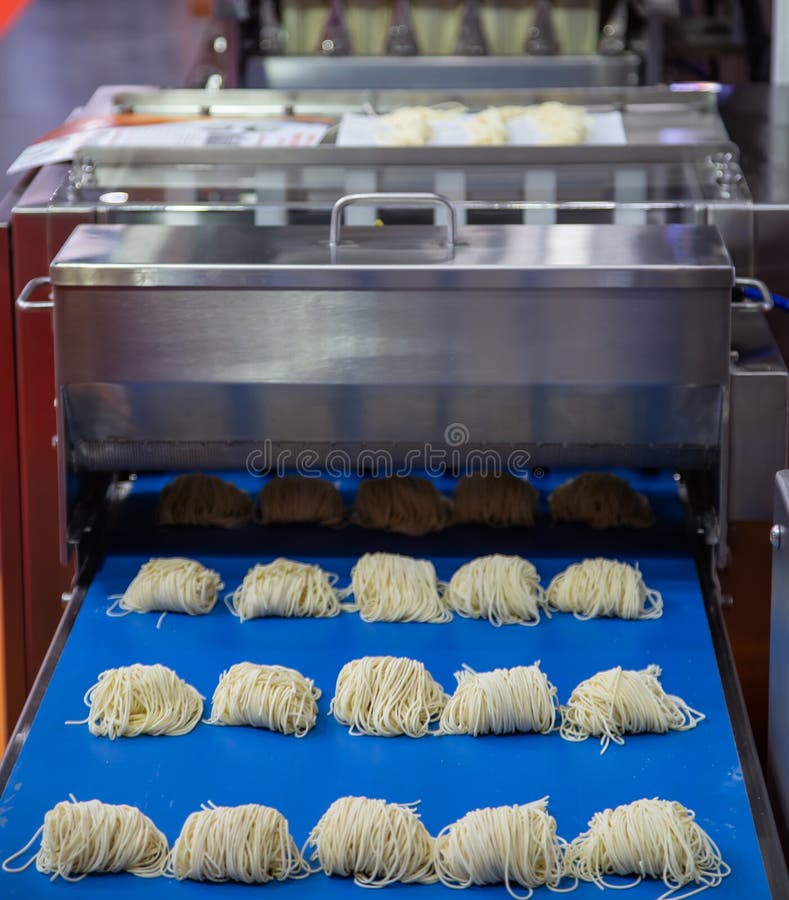 Noodle making machine stock photo. Image of factory 152404522