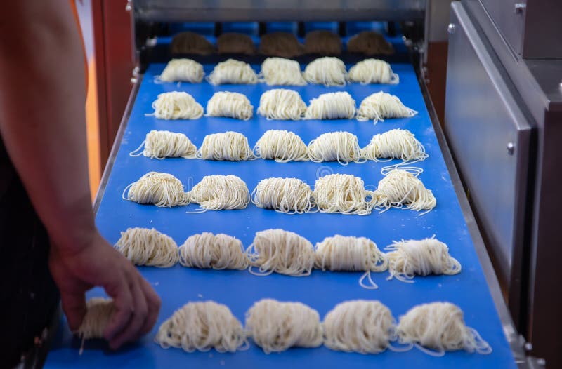 Noodle making machine stock image. Image of chef, food 152404525