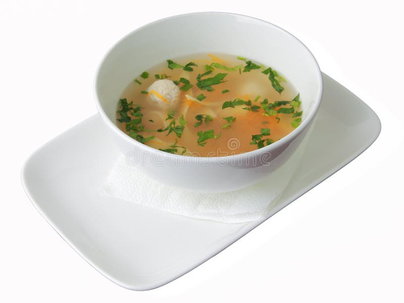 Noodle noisettes η σούπα στοκ εικόνα με δικαίωμα ελεύθερης χρήσης