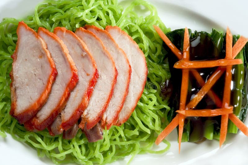 Noodle roasted duck chiness cuisine