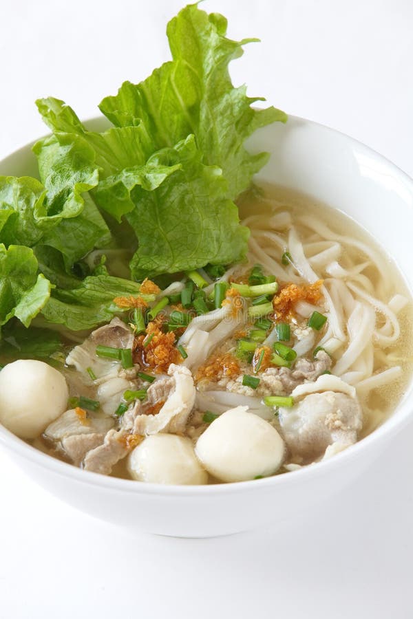 Chicken clear noodle soup stock photo. Image of healthy 34153326