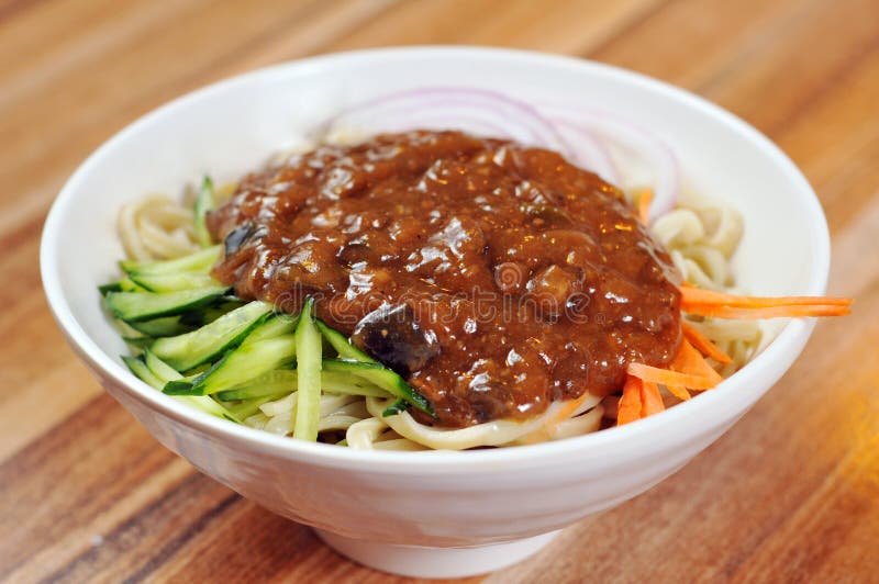 Noodles with soy bean paste