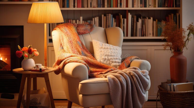 Nook stacked books stock illustration