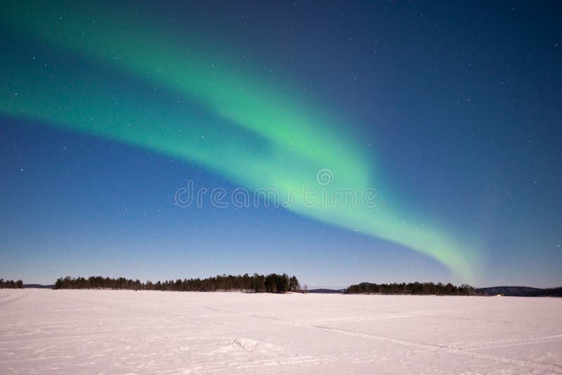Noordelijke lichten, Aurora Borealis in Lapland Finland stock foto's Noordelijke lichten, Aurora Borealis in Lapland Finland stock foto's