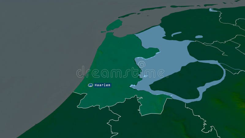 Noordholland die Niederlande hob hervor, mit Kapital. systemisch