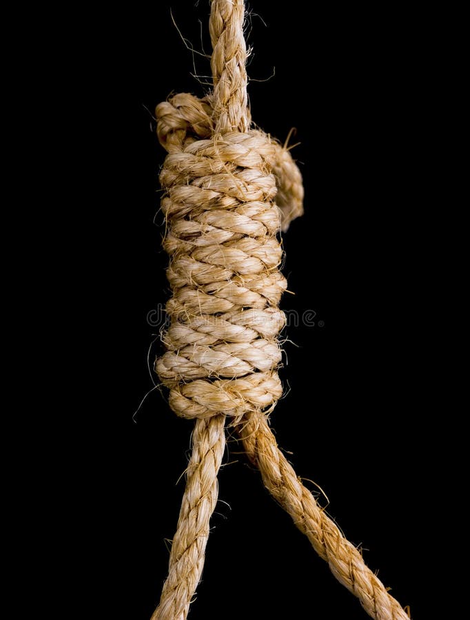 Noose knot stock photo. Image of close, rope, hang, hanging 9752104