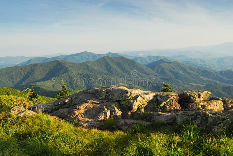 Nord-Carolinagebirgsszenische Landschaft stockfotos Nord-Carolinagebirgsszenische Landschaft stockfotos