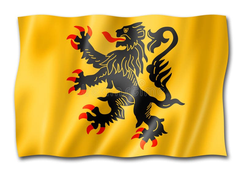 Nord-Pas-de-Calais Region Flag, France Stock Illustration ...