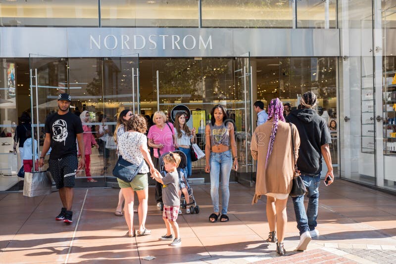 Nordstrom in Los Angeles editorial photography. Image of store