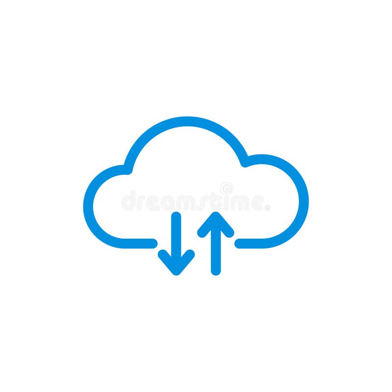 Nori cu săgeți în sus și în jos. buton linie vectorială pentru Web și aplicație stock illustration