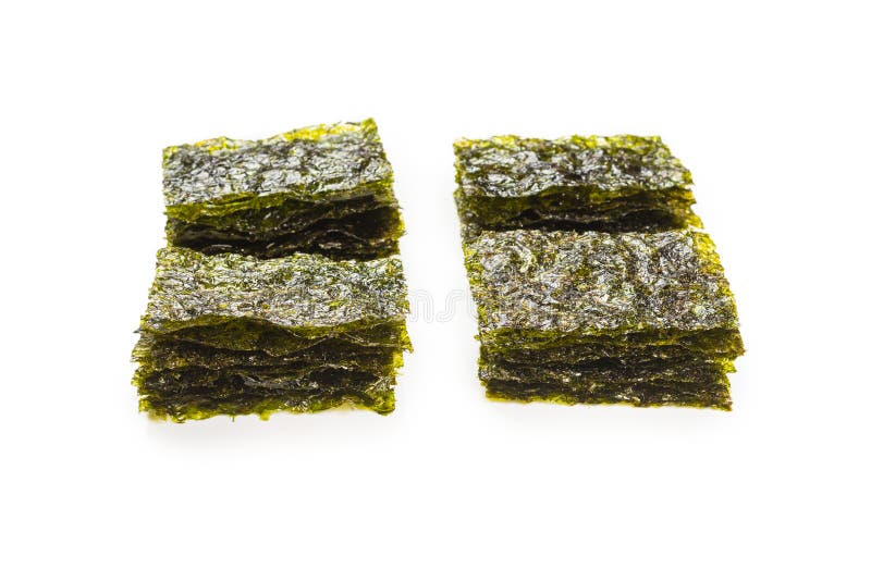 Nori Seaweed Isolated on White Stock Photo Image of vegetable, diet