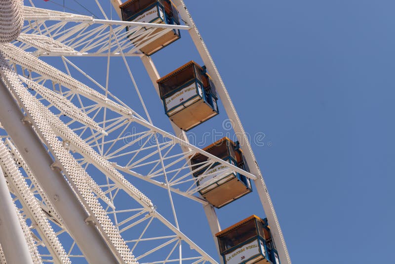 Noria En La Feria De Condado De Orange Foto de archivo editorial