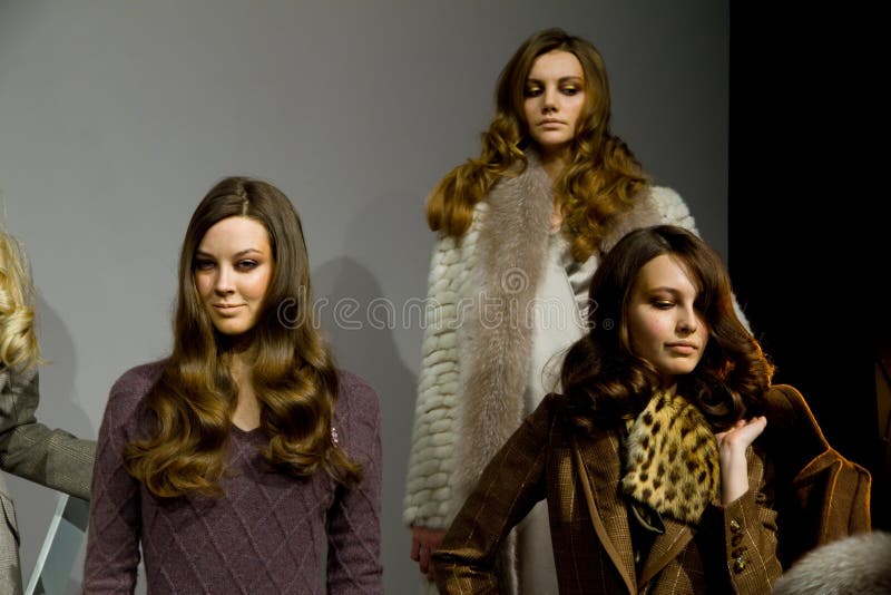 Norman Ambrose Collection Fall 2011 NYC royalty free stock images