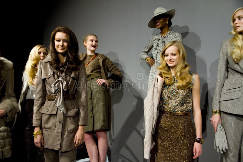Norman Ambrose Collection Fall 2011 NYC royalty free stock photo