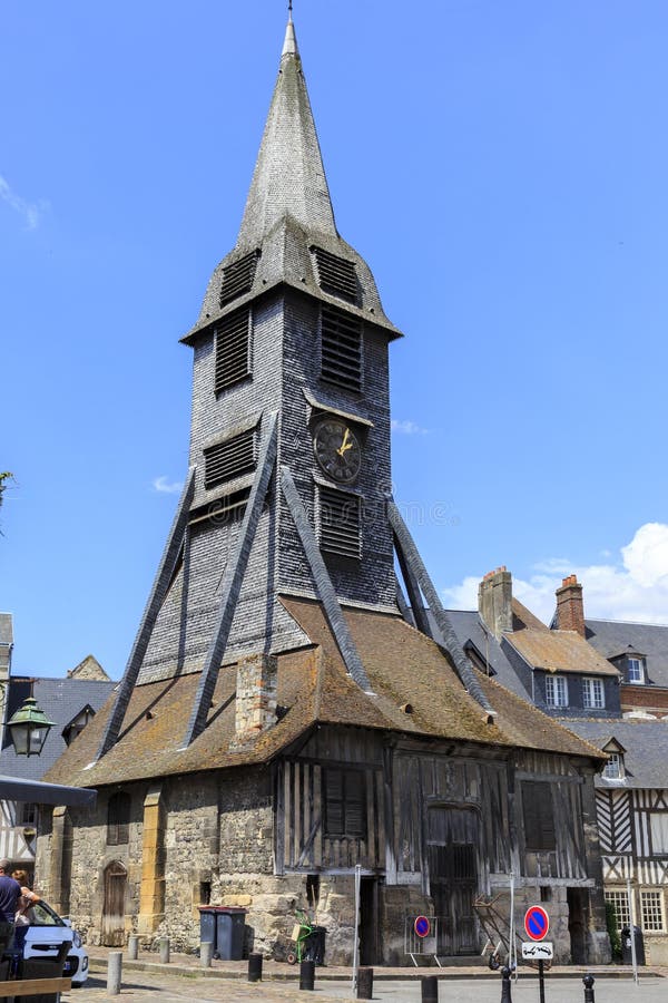 Normandy, France. Church in Honfleur, Normandy, France Editorial Stock
