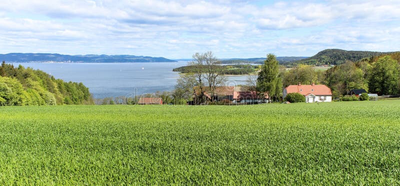 Norsk bygd arkivfoton Norsk bygd arkivfoton