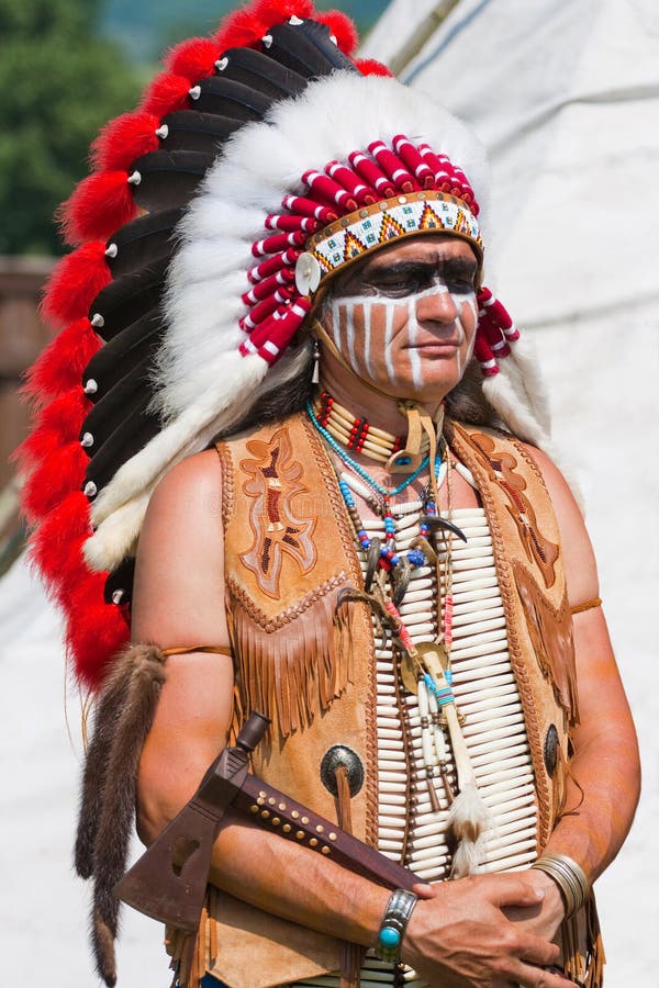 North American Indian stock photo. Image of ethnic, reconstruction