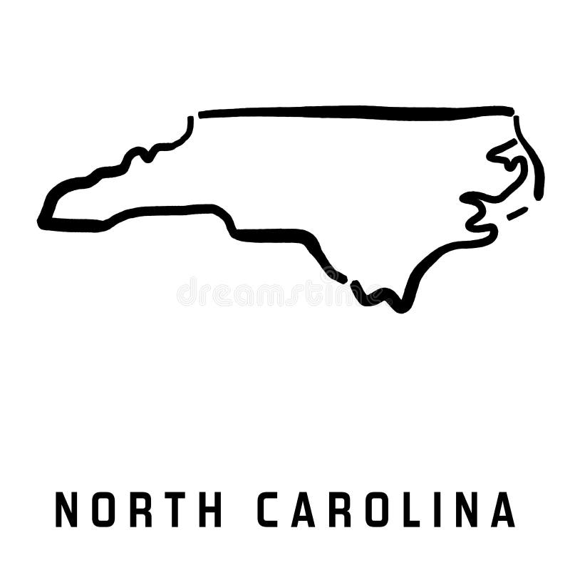 North Carolina Map Stock Vector Illustration Of District 10413148