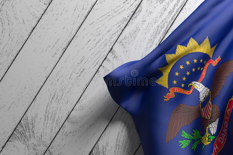 North Dakota State flag royalty free illustration