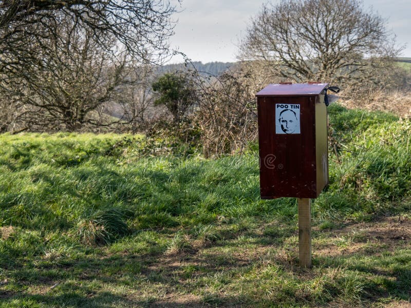 NORTH DEVON, ENGLAND MARCH 19 2022 Bin for Dog Waste, Poo. Editorial