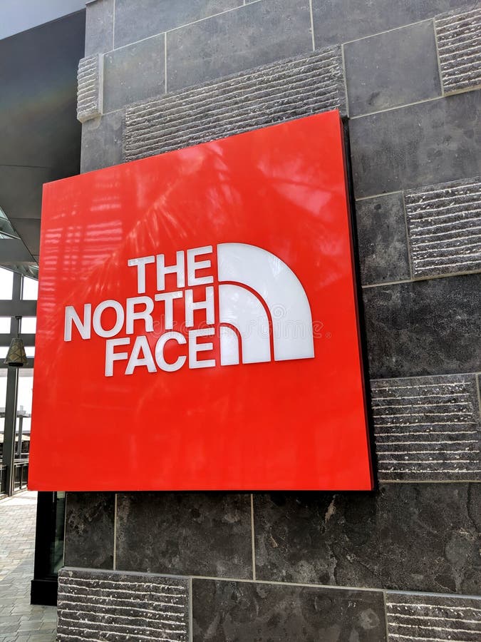 The North Face Store Sign editorial photography. Image of sign - 262861652