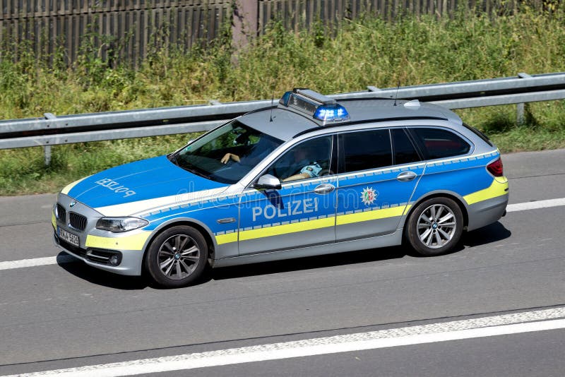 North Rhine-Westphalia State Police Car Editorial Image - Image of ...