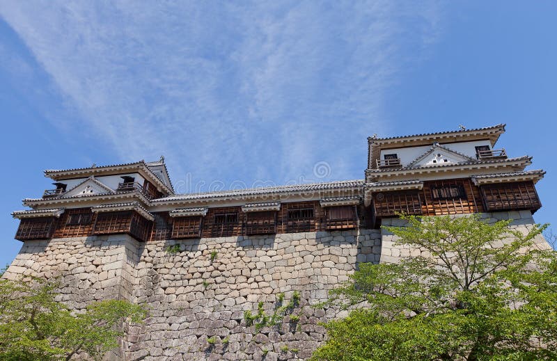 North and South Corner Turrets of Matsuyama castle, Japan