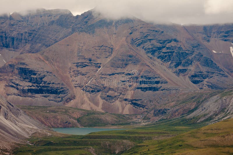 Northern Canadian Rockies alpine valley BC Canada