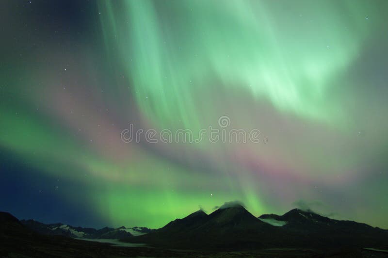 Northern lights over the world heritage site