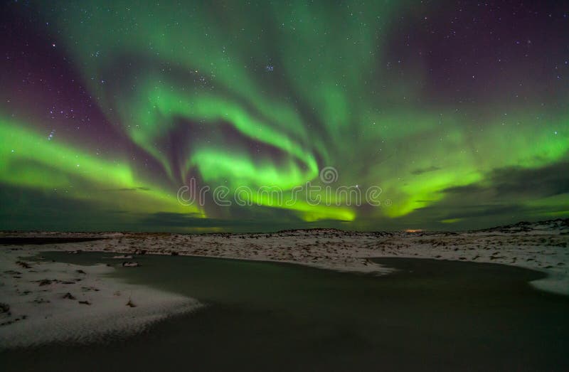 Northern lights stock images