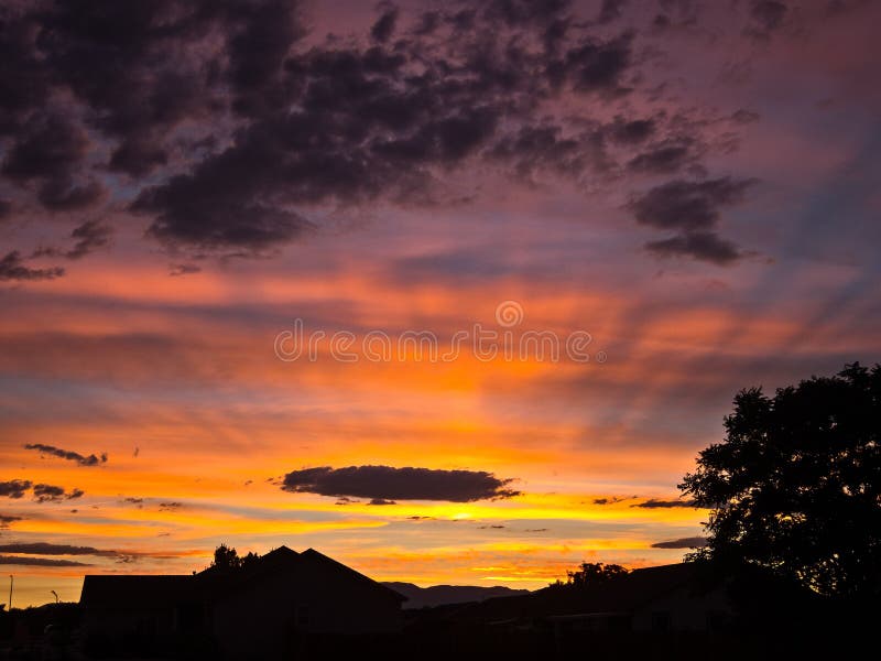 Northern Nevada sunset stock photo. Image of beauty, nevada 43411162