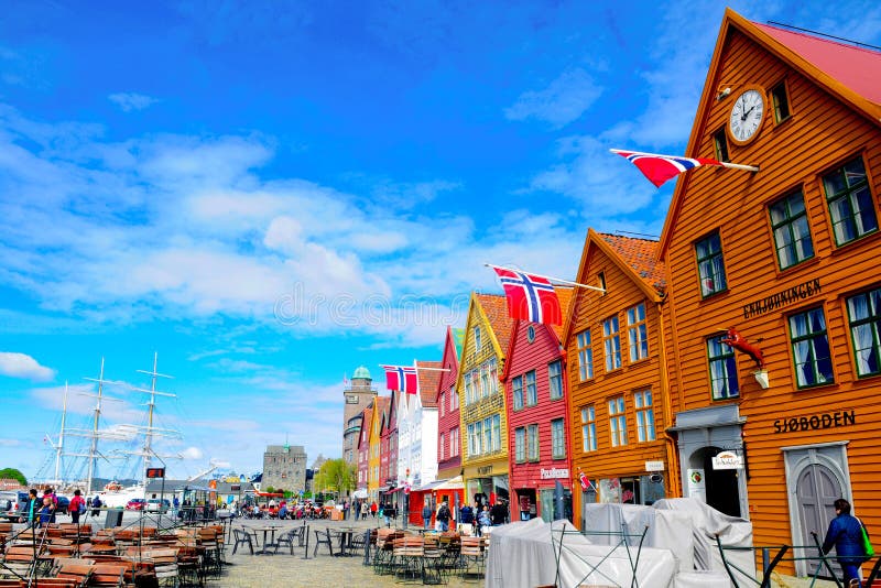 Norway Bergen, Bryggen Medieval Buildings, Travel North Europe