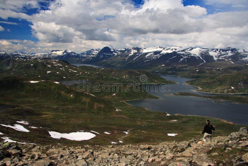 Norway hiking stock photography