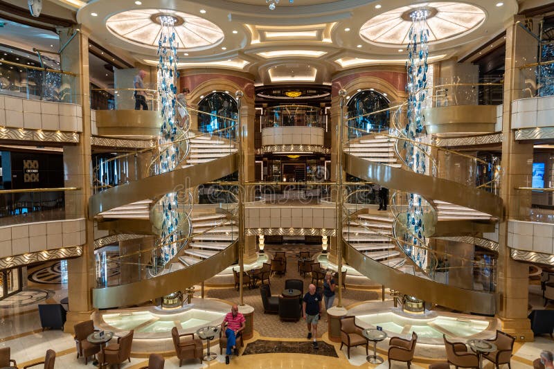 Enchanted Princess atrium editorial stock photo. Image of ship - 260246398