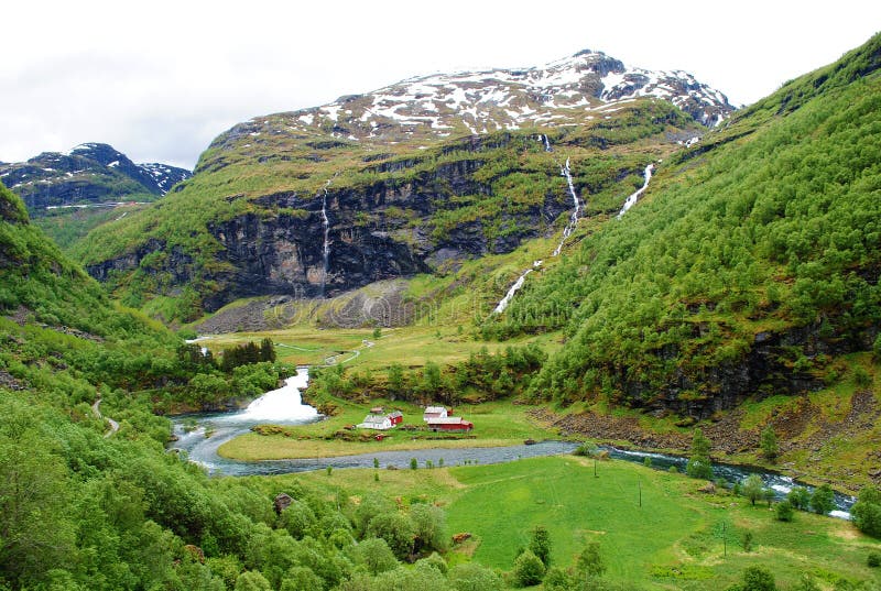 A lo largo de fraude vias ferreas en Noruega.