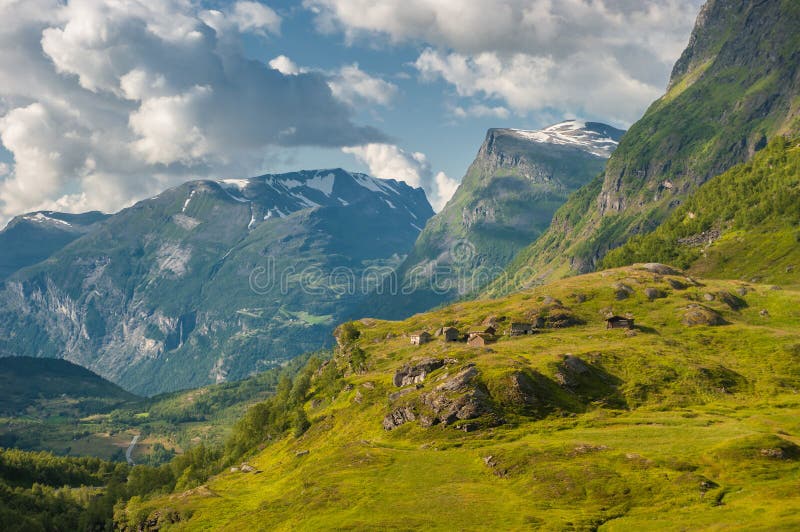 Norway landscape near Geirangerfjord