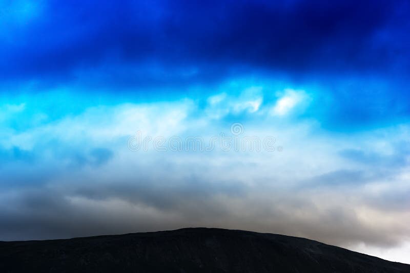Norway Mountains in Overcast Landscape Background Stock Image Image