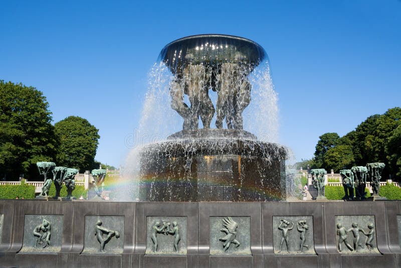 Norway. Oslo. Frogner Park. The Fountain Vigeland.