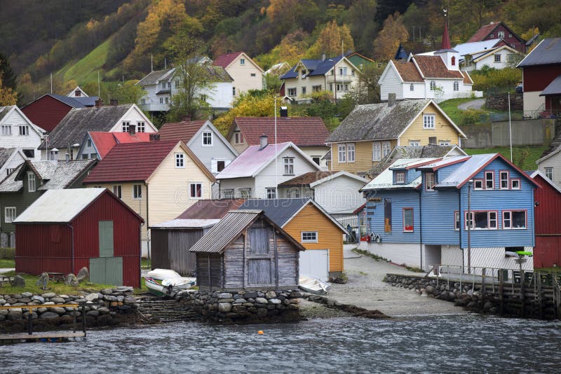 Norwegen, Land im Herbst stockfotos
