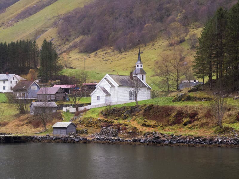 Norwegen, Land im Herbst lizenzfreies stockfoto