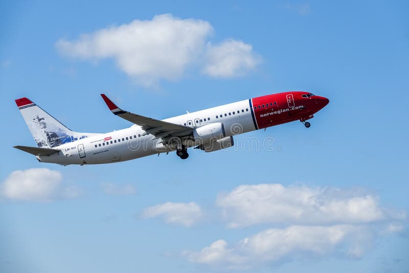 Norwegian Air Shuttle ASA, start 737 - 800 van Boeing Norwegian Air Shuttle ASA, start 737 - 800 van Boeing