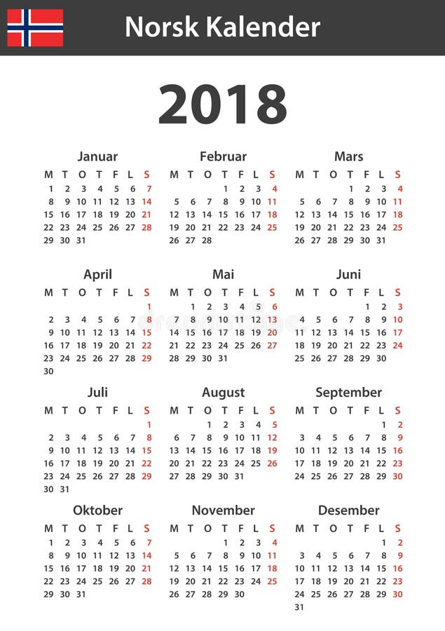Norwegian Calendar Stock Illustrations &ndash; 194 Norwegian Calendar Stock