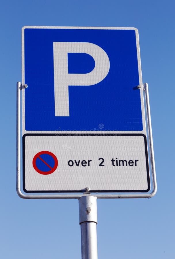 Parking Allowed for Two Hours Stock Photo Image of close, people