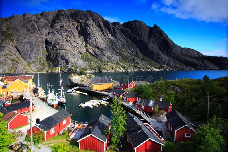 Norwegian landscape and sea