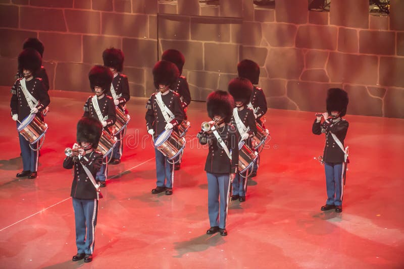 From Oslo Spektrum 8 May 2014. Closed performance to celebrate the Liberation Day & Veterans' Day. From the military music of the Royal Danish Life Guards is provided by The Band (wind orchestra) and the Corps of Drums. This year the Corps of Drums with the Drill Command are invited to the Nowegian Military Tattoo. From Oslo Spektrum 8 May 2014. Closed performance to celebrate the Liberation Day & Veterans' Day. From the military music of the Royal Danish Life Guards is provided by The Band (wind orchestra) and the Corps of Drums. This year the Corps of Drums with the Drill Command are invited to the Nowegian Military Tattoo