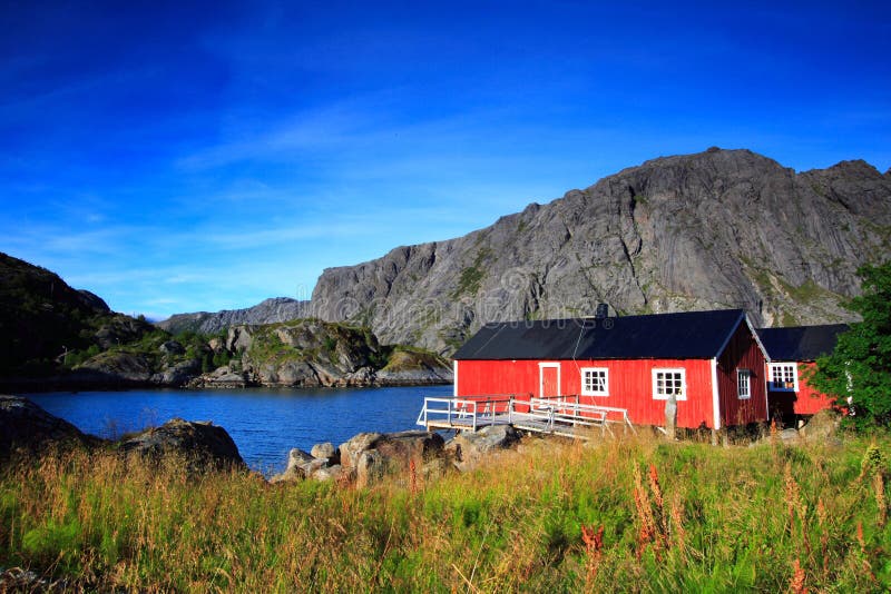 Norwegian red houses