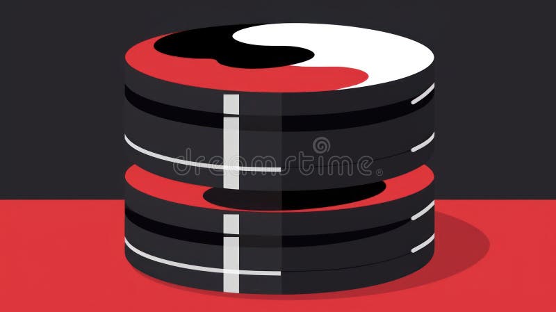 A NoSQL icon representing the non-relational database used for efficient storage and retrieval of created with Generative AI royalty free illustration