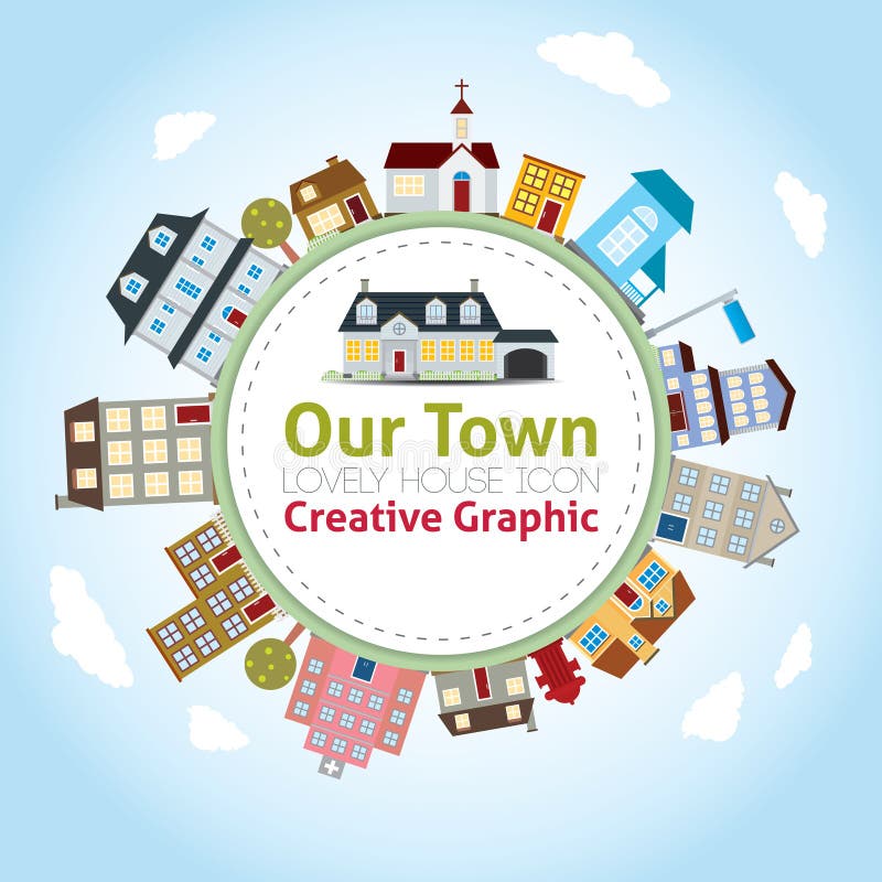 Nossa cidade ilustração do vetor Nossa cidade ilustração do vetor