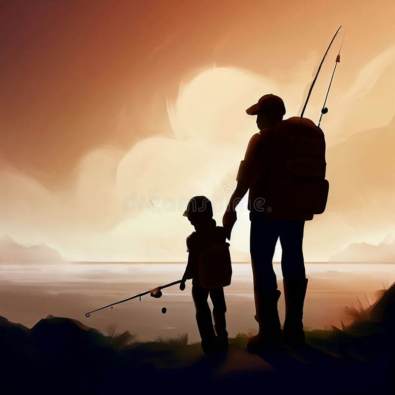 Silhouette Father Son Fishing Stock Illustrations – 89 Silhouette Father  Son Fishing Stock Illustrations, Vectors & Clipart - Dreamstime