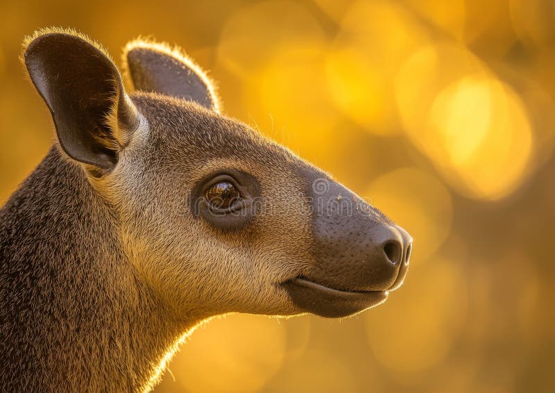 Nostalgiczny Tapir Blisko Długi Nosy Focus Sepia Wildlife Zdjęcie Vintage Fotografia przyrodnicza zdjęcia stock